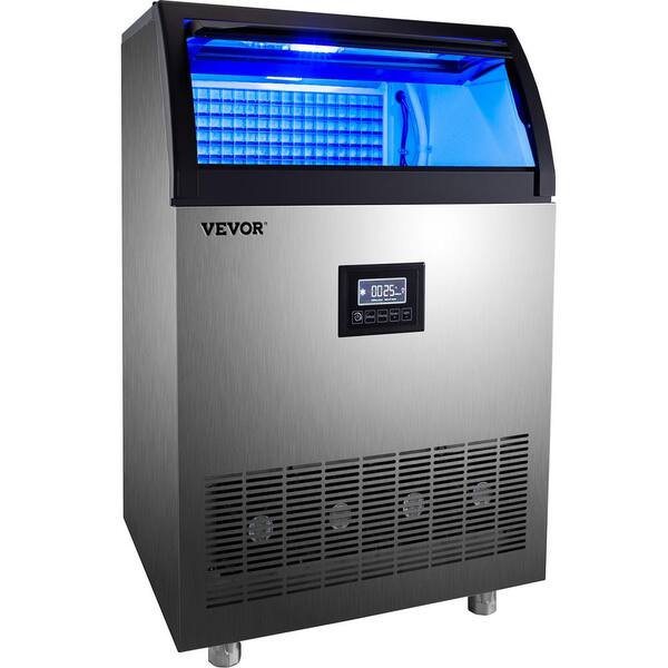 Commercial Ice Machine 265 lbs/24 h Ice Cube Maker VEVOR Commercial Ice Maker 