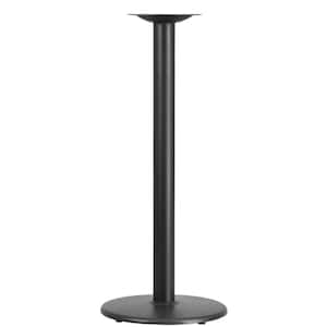 Black Metal Pedestal Dining Table - Base Only - Seats 2