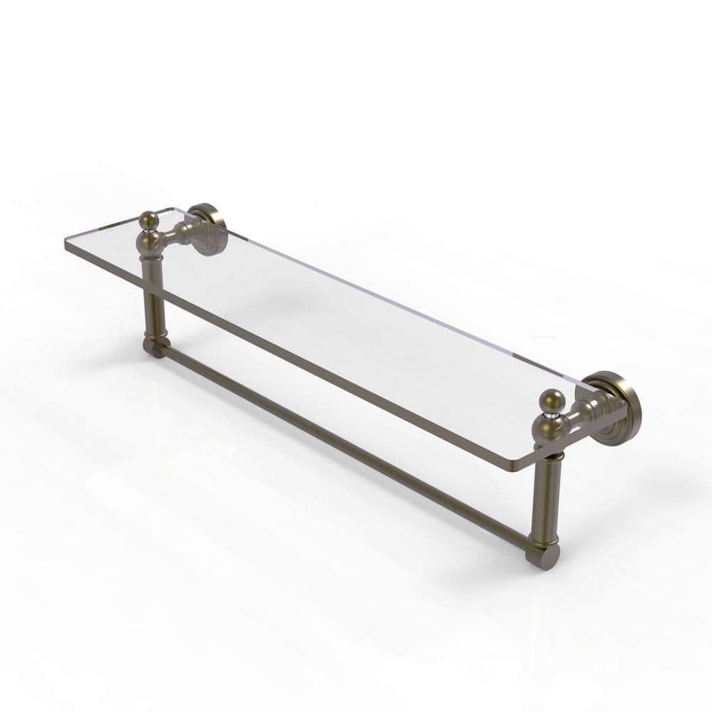 Allied Brass Waverly Place Collection 22 in. Glass Vanity Shelf with