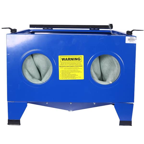 25-Gallon Bench Top Portable Sand Blaster Cabinet Kit Workbench with Sand-blasting Cabinet 80 psi