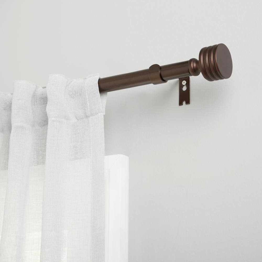 Amalgamated Textiles Adjustable Single Curtain Rod