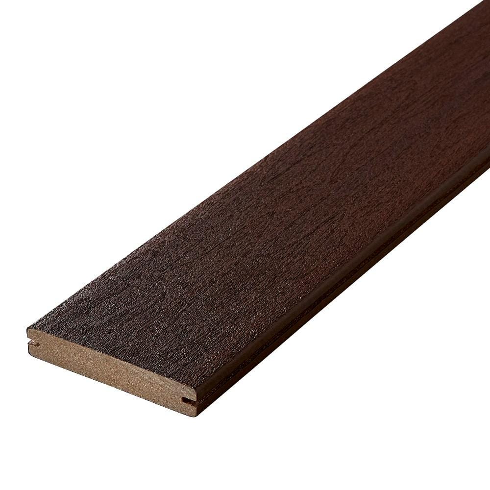 Concordia Symmetry 1 in. x 6 in. x 12 ft. Burnt Umber Grooved Edge Capped Composite Deck Board price history on PriceWatchPro