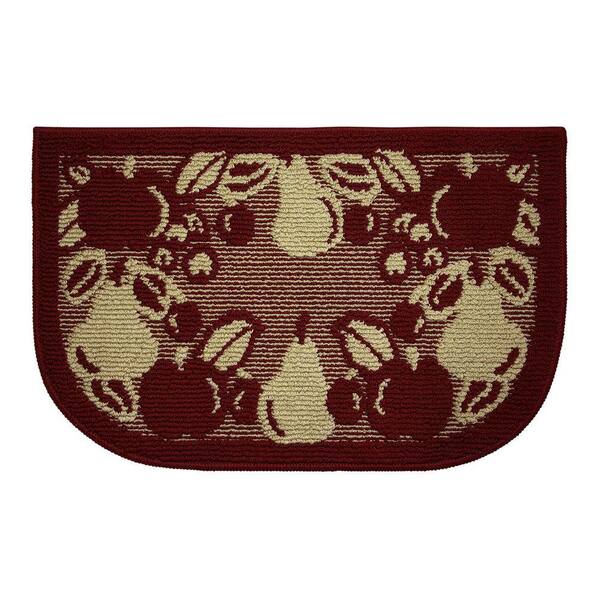 Structures Fruit Border 18 in. x 30 in. Kitchen Rug
