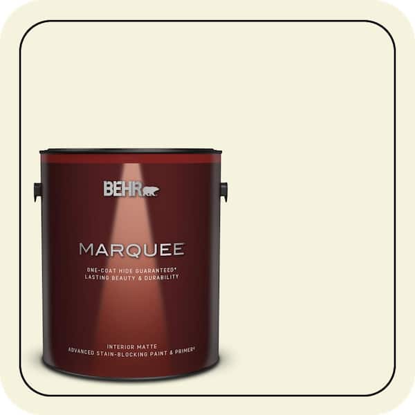 BEHR MARQUEE 1 gal. #P350-1 Bit of Lime Matte Interior Paint & Primer
