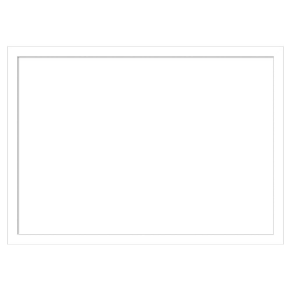 Amanti Art Svelte White 21 in. x 15 in. Wood Framed Dry Erase Magnetic Memo Board