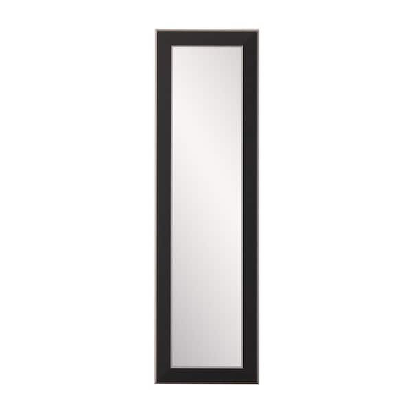 BrandtWorks Oversized Black/Silver Wood Modern Mirror (71 in. H X 21.5 in. W)