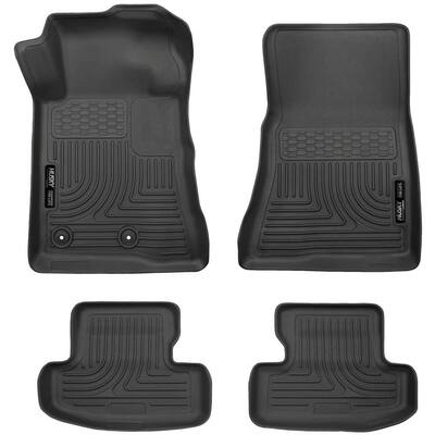 Front & 2nd Seat Floor Liners Fits 15-18 Mustang