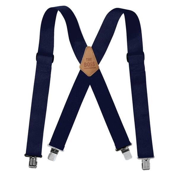 BUCKET BOSS Navy Web Suspenders