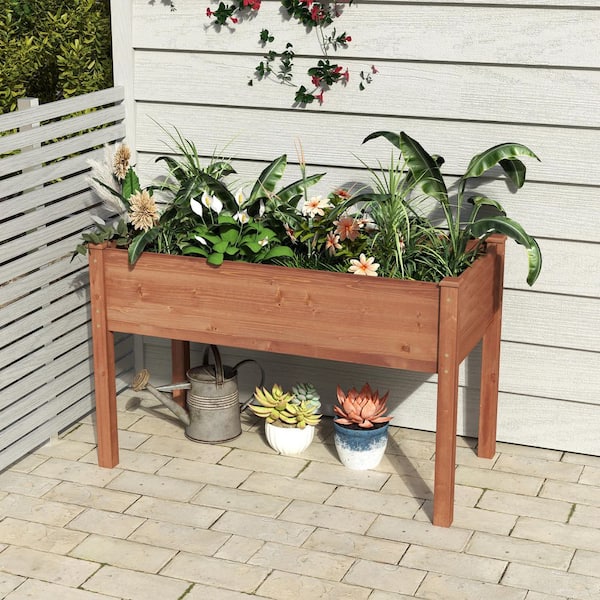 Extra Large - Wood - Plant Pots - The Home Depot