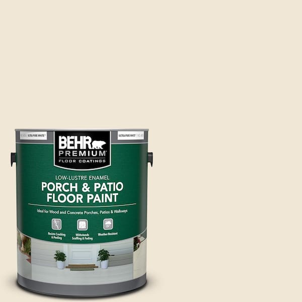 BEHR PREMIUM 1 gal. #710C-1 Parchment Paper Low-Lustre Enamel Interior/Exterior Porch and Patio Floor Paint