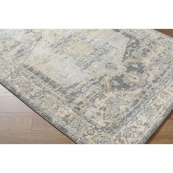 Avellino AVL-2303 2 ft. x 2 ft. Gray Machine Woven, Area Rug