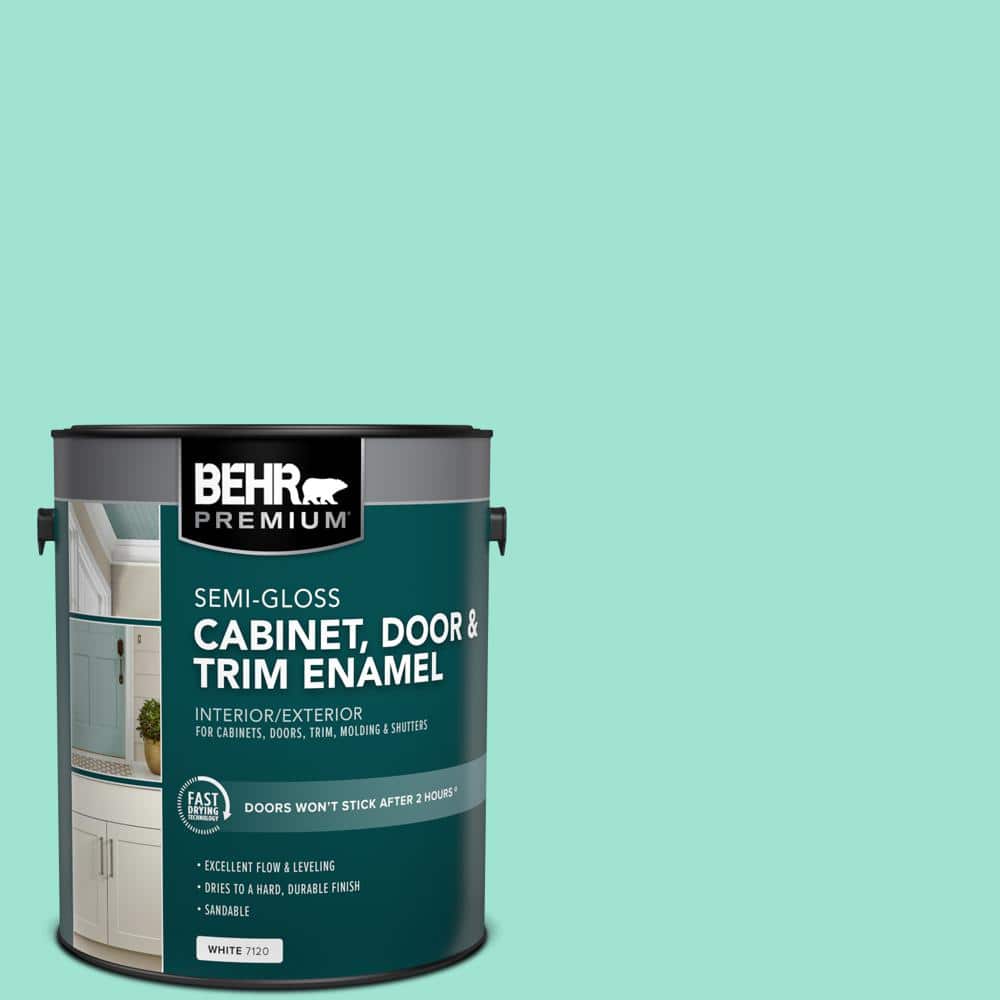 1 gal. #P430-2 Aqua Wish Semi-Gloss Enamel Interior/Exterior Cabinet, Door & Trim Paint price history on PriceWatchPro