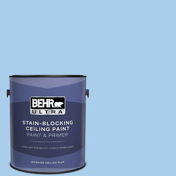 BEHR ULTRA 1 gal. #P520-2 French Porcelain Ceiling Flat Interior Paint and Primer