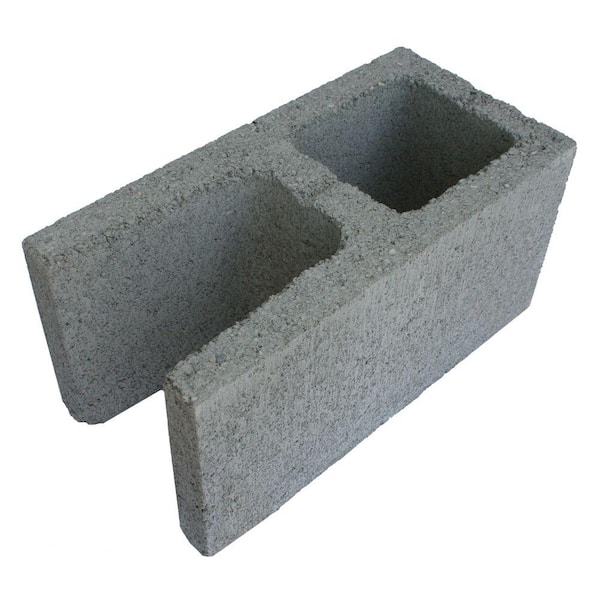 Unbranded 8 in. x 16 in. x 8 in. Gray Concrete Open Ended Standard Block