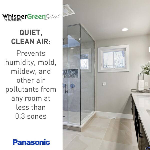 Panasonic WhisperGreen Select Pick-A-Flow 50/80/110CFM Exhaust Fan-LED Light-multispeed-  Flex-Z Fast bracket-4/6 in. duct adapter FV-0511VKSL2 - The Home Depot