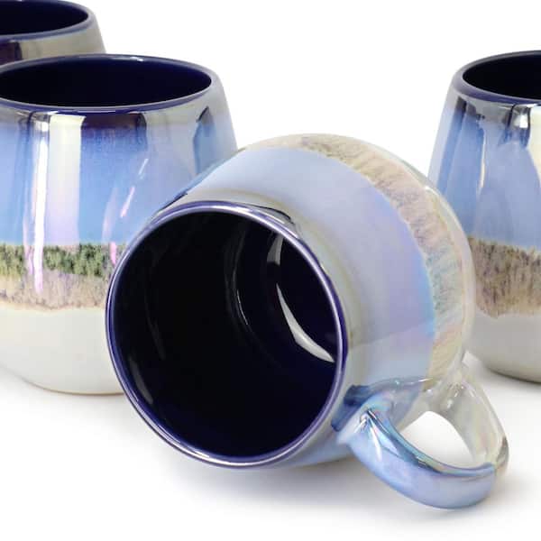 Meritage Luster 4-Piece 19.6 oz. Reactive Glaze Stoneware