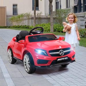 Licensed Mercedes Benz Electric Car 6-Volt Kid Ride On Car with Remote Control and MP3 Player, Red