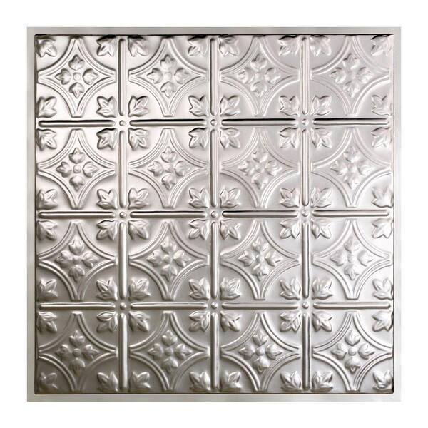 Great Lakes Tin Hamilton 2 ft. x 2 ft. Lay-in Tin Ceiling Tile in Clear