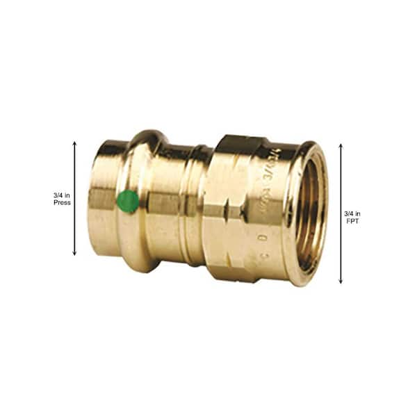 ProPress 3/4 in. Press x 3/4 in. FPT Zero-Lead Bronze Adapter