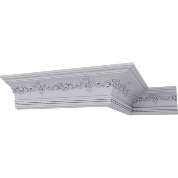 SAMPLE - 6-1/4 in. x 12 in. x 6-1/4 in. Polyurethane Sydney Crown Moulding