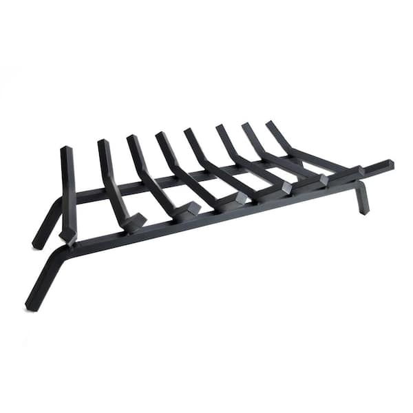 Pleasant Hearth 3/4 in. 30 in. 8-Bar Steel Fireplace Grate