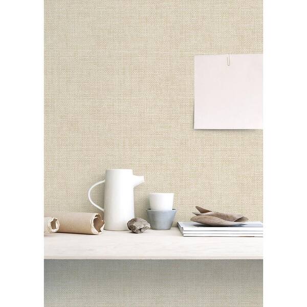 Brewster Atlis Neutral Bamboo Wallpaper, Beige