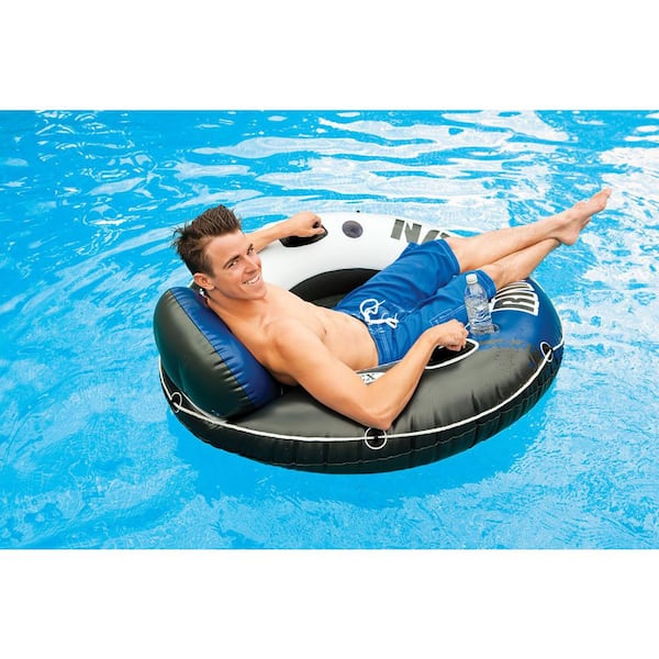 Intex River Run 1 Inflatable Floating Tube Raft for Lake, Pool