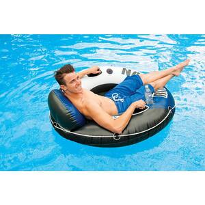 Inflatable Mega Chill II 72 Can Cooler Pool Float and River Run Tube (4-Pack)