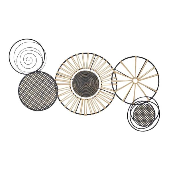 Litton Lane Metal Multi Colored Reels Film Wall Decor 51650 - The Home Depot