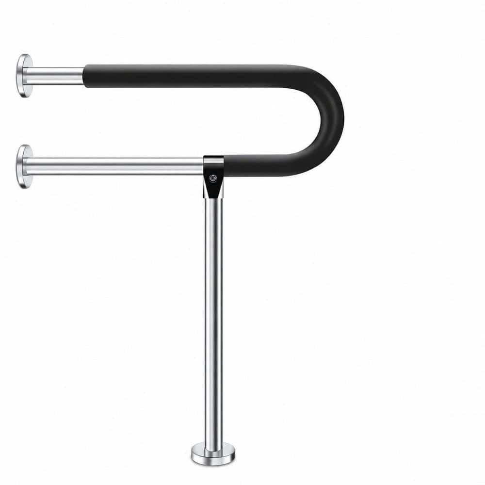 29.5 in. x 23.6 in. Concealed Screw Handicap Grab Bar Bathroom Safety Rail with EVA Grip in Stainless Steel Finish price history on PriceWatchPro