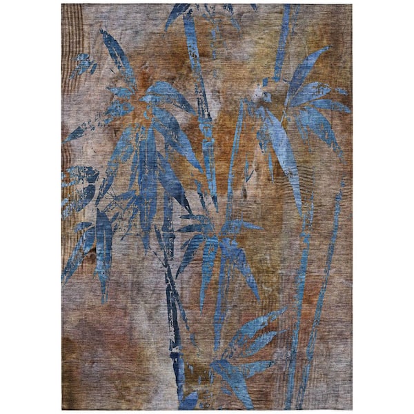 Addison Rugs Chantille Machine Washable Indoor/Outdoor Abstract ACN2222 Brown 5 ft. x 7 ft. 6 in. Area Rug