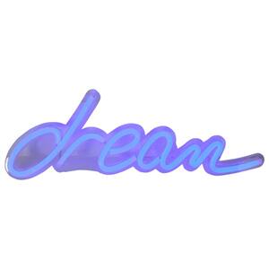 17 in. Bright Blue Neon Style Dream LED Lighted Wall Sign