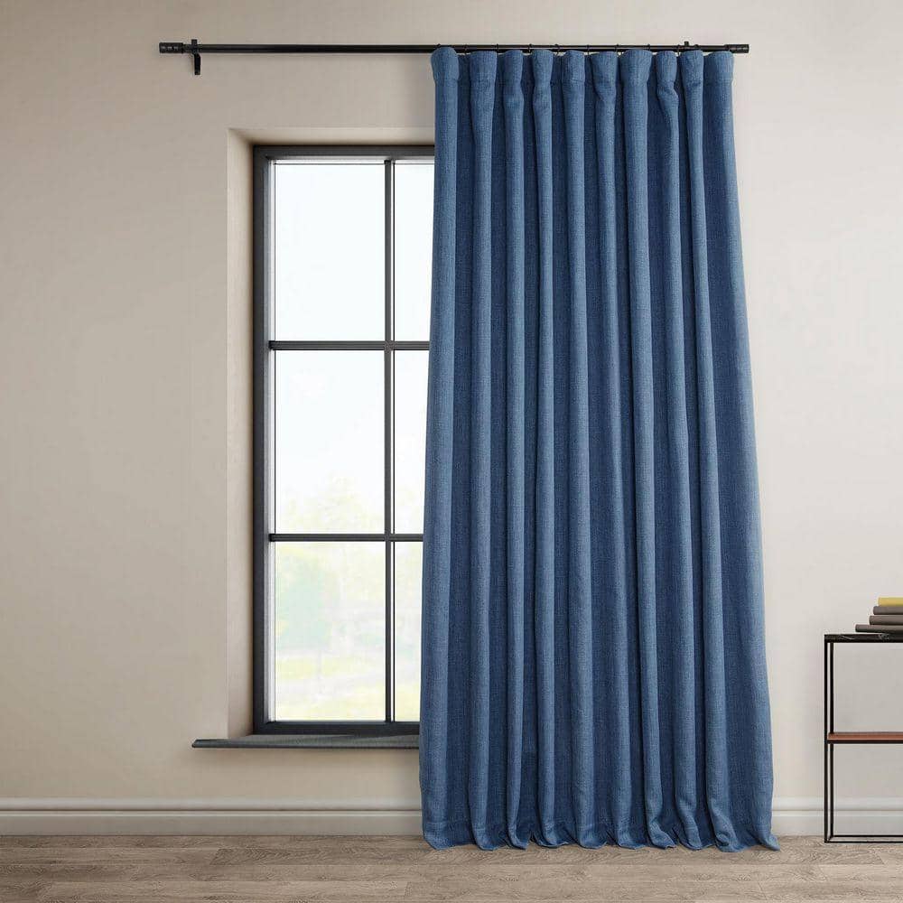Exclusive Fabrics & Furnishings Denim Blue Extra Wide Textured