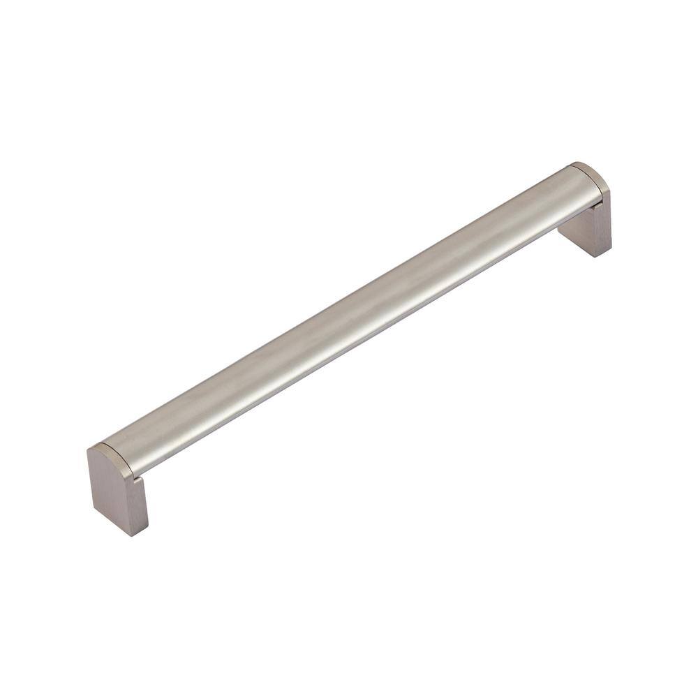 Brushed Nickel Industrial Drop Bail Cabinet Pull with Mounting Hardware