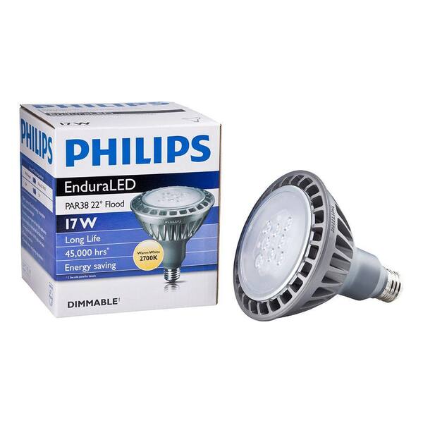 Philips 17-Watt (60W) PAR38 Soft White (2700K) LED Flood Light Bulb