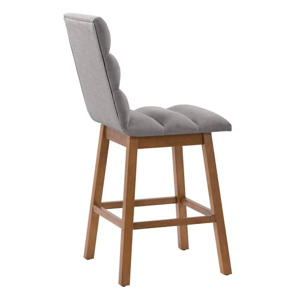 Dove gray channel back leilani best sale counter stool set of 2