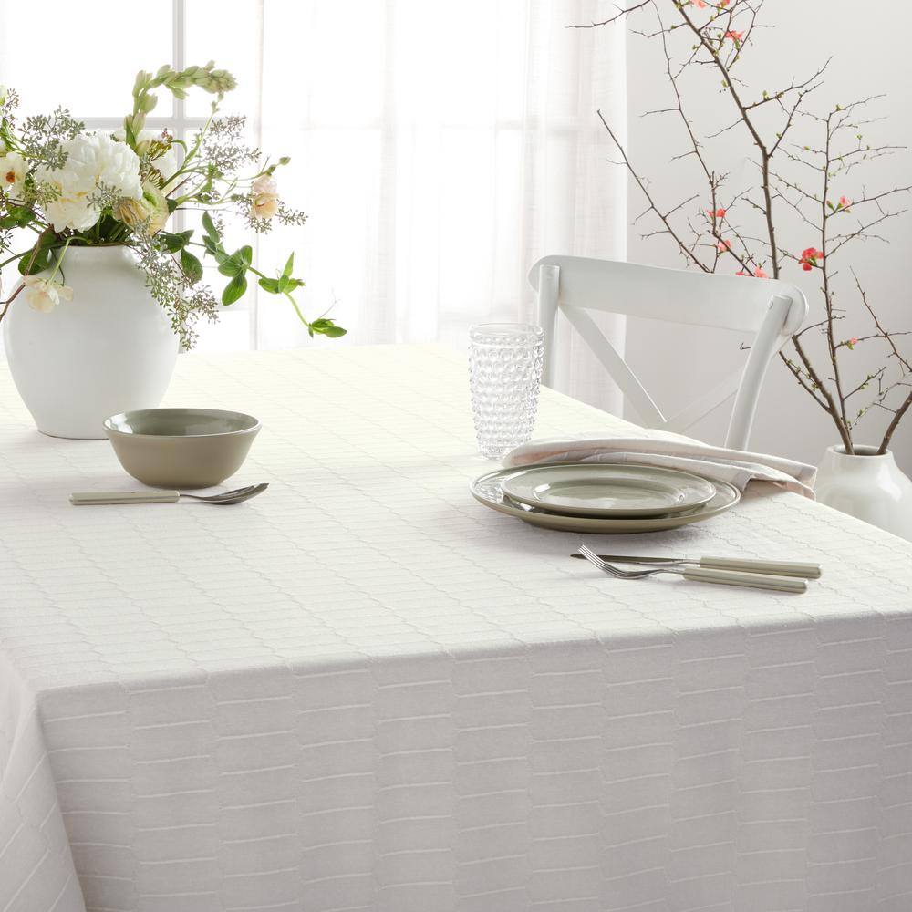 Beige Cotton Rectangular Patriotic Tablecloth 60"x102"