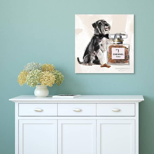 Empire Art Direct Doberman B and W Pet Paintings on Printed Glass Encased  with a Gunmetal Anodized Frame Animal Art Print, 24 in. x 18 in.  AAGB-JP1044-2418 - The Home Depot