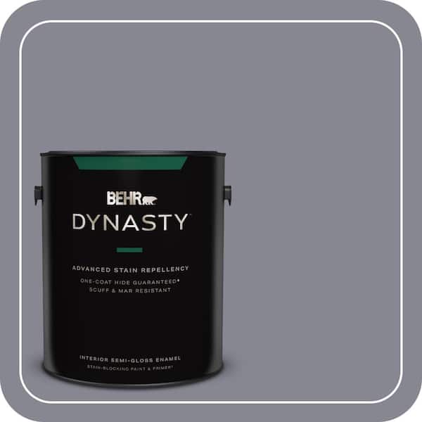 BEHR DYNASTY 1 gal. #PPU16-15 Gray Heather Semi-Gloss Enamel Interior Stain-Blocking Paint & Primer