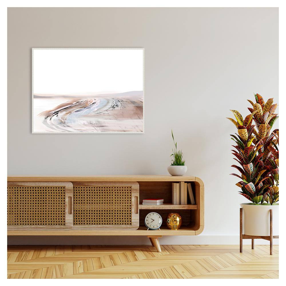 42" x 32" Beaded Perimeter Abstract Canvas Wall Art