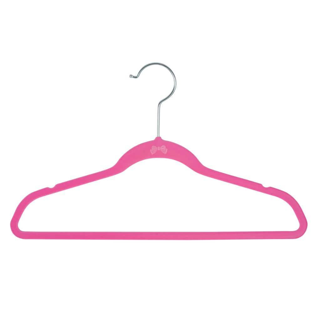 SIMPLIFY Kids 25-Pack Velvet Hangers in Pink