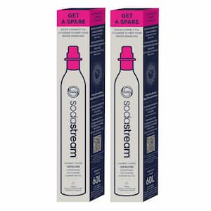 60L CO2 CQC Spare Cylinders for Sparkling Water Makers (Set of 2)