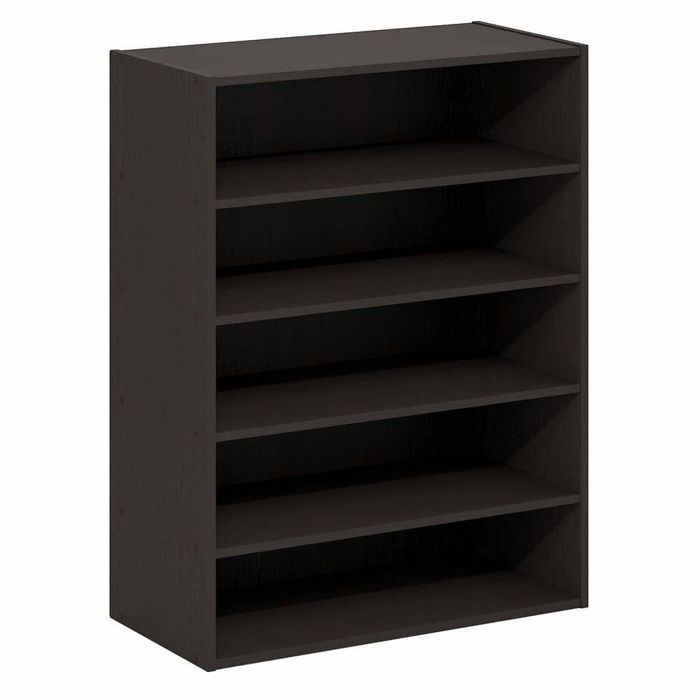 Furinno 31.5 in. H 15-Pair White Wood Shoe Rack 25005DOK - The