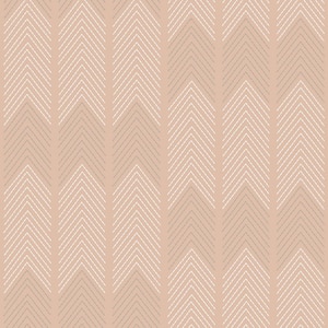 Nyle Pink Blush Chevron Stripes Wallpaper Sample