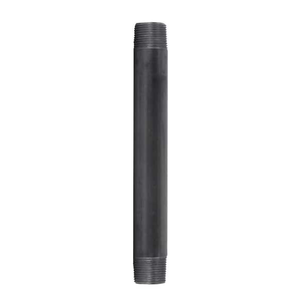STZ 1 in. x 10 in. Black Steel Nipple