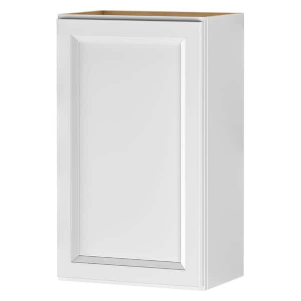 Keyport Shaker 18 in. W x 12 in. D x 30 in. H Plywood Tool-Free Ready To Assemble Wall Kitchen Cabinet in White