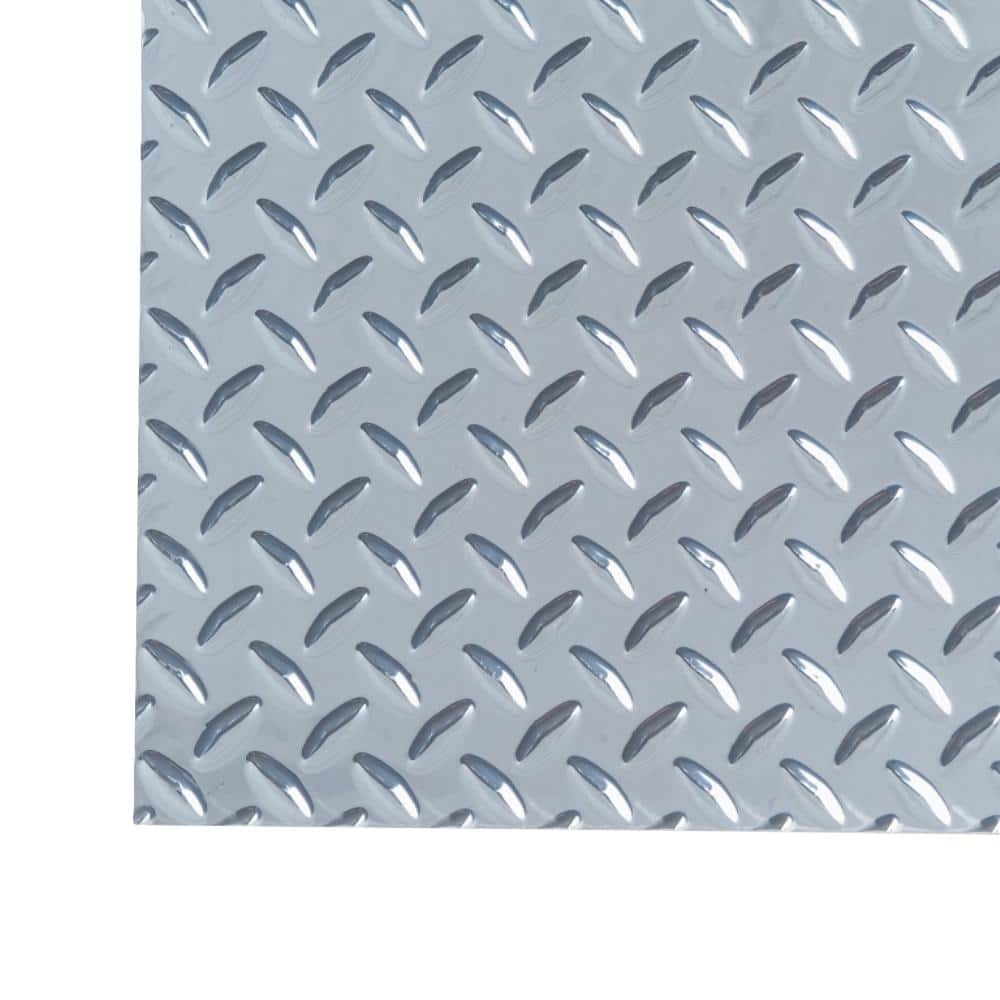 M D Building Products 1 ft. x 1 ft. Diamond Tread Light Weight Aluminum Sheet 57574 The Home Depot