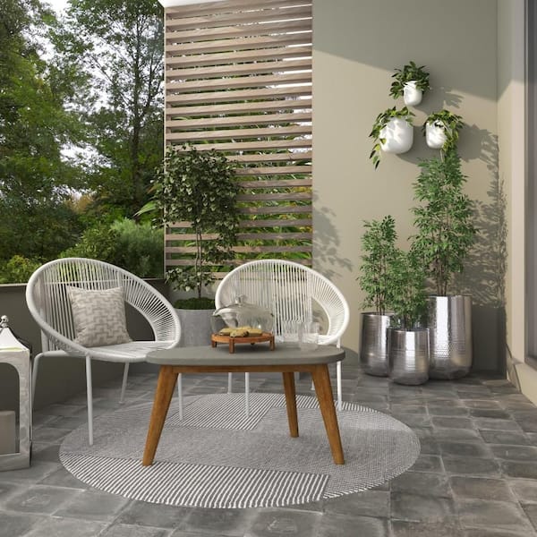 21 in., 16 in., and 13 in. Large Silver Aluminum Indoor Outdoor Planter with Hammered Design (3- Pack)