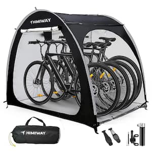 Bike Storage Shed Tent 6.9 ft. x 4.9 ft. Portable Foldable Outdoor Bicycle Cover Shelter with Double Doors for 3-4 Bikes
