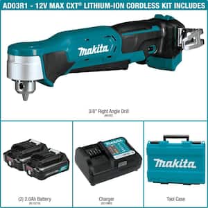 12V max CXT Lithium-Ion Cordless 3/8 in. Right Angle Drill Kit (2.0 Ah)